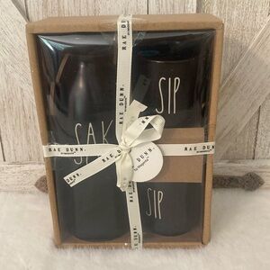 Rae Dunn Sake & Sip Set in Black